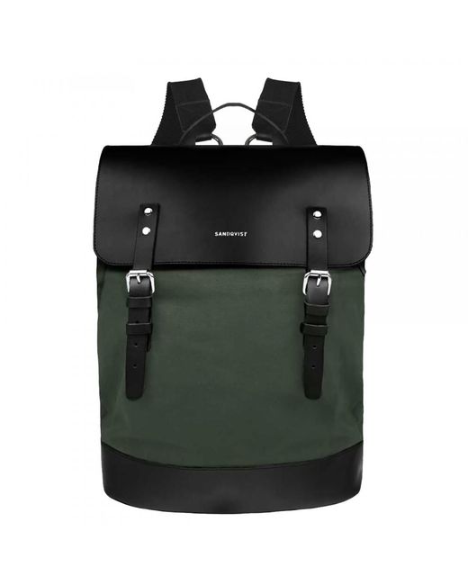 Sandqvist Green Hege Backpack (canvas) for men