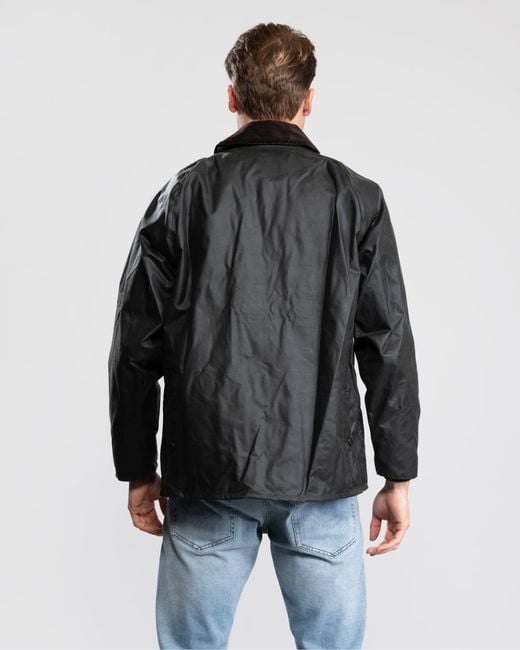 Barbour Gray Bedale Wax Jacket for men