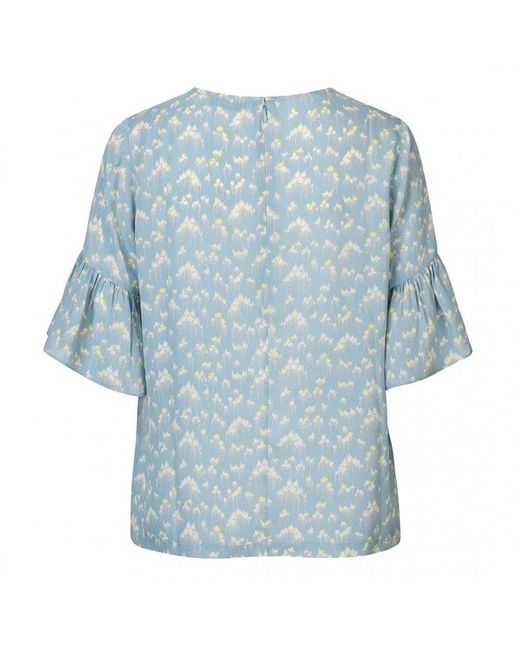 Samsøe & Samsøe Blue Serena Ss Aop Top 8083