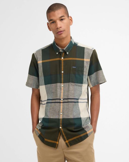 Barbour Green Douglas Tailored Shirt for men