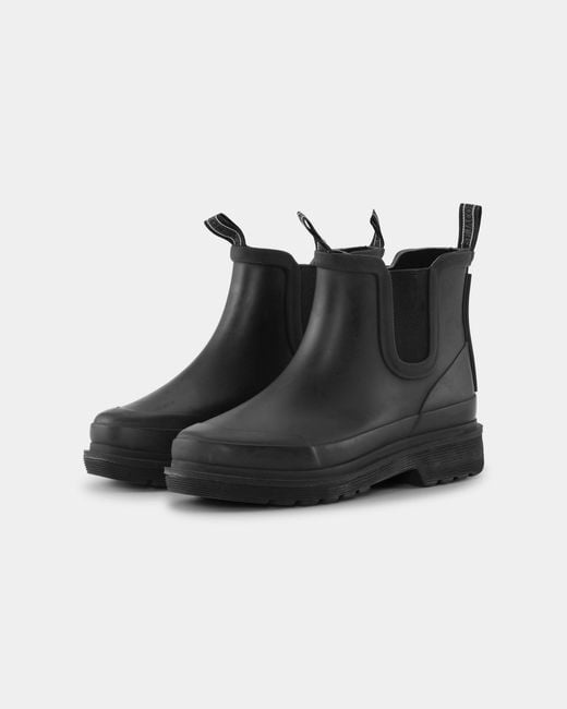 Ilse Jacobsen Black Rub Chelsea Wellies