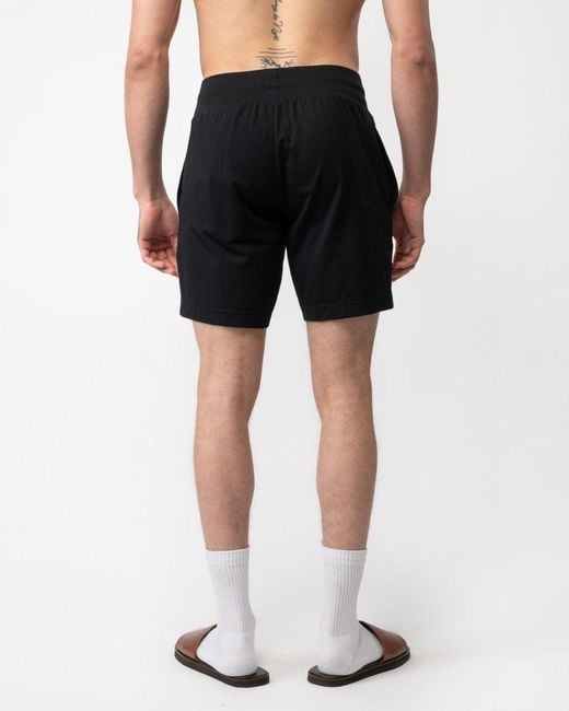 HUGO Black Linked Loungewear Shorts for men