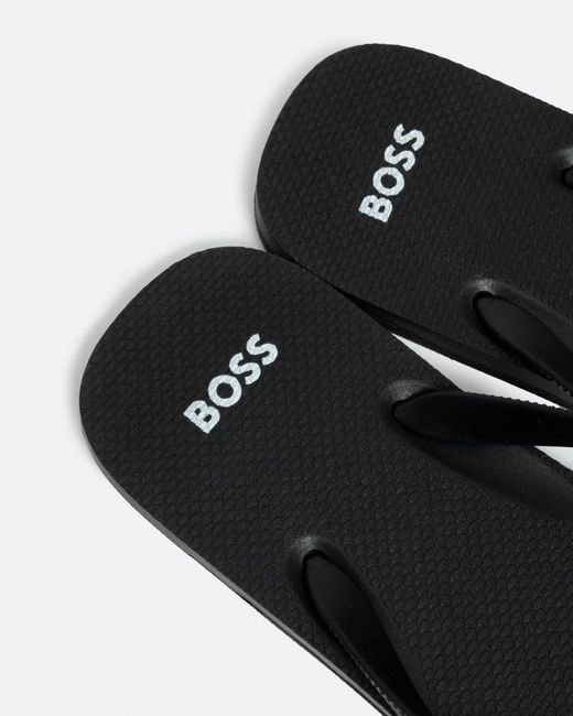Boss Black Tracy Thong Flip Flops for men