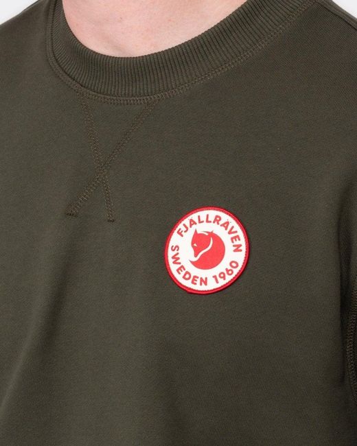 Fjallraven Green 1960 Logo Badge Sweatshirt Size: M for men