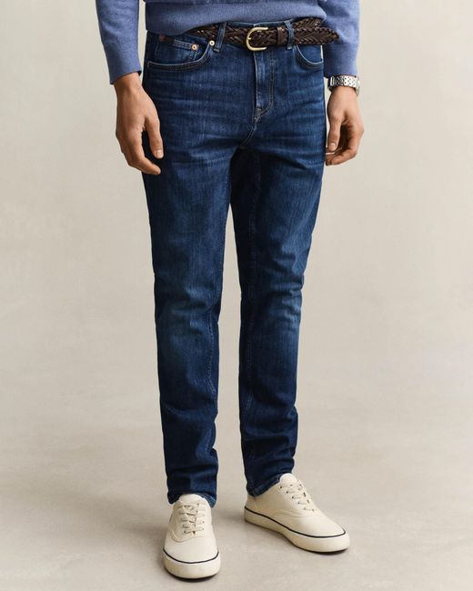 Gant Blue Slim Fit Jeans for men