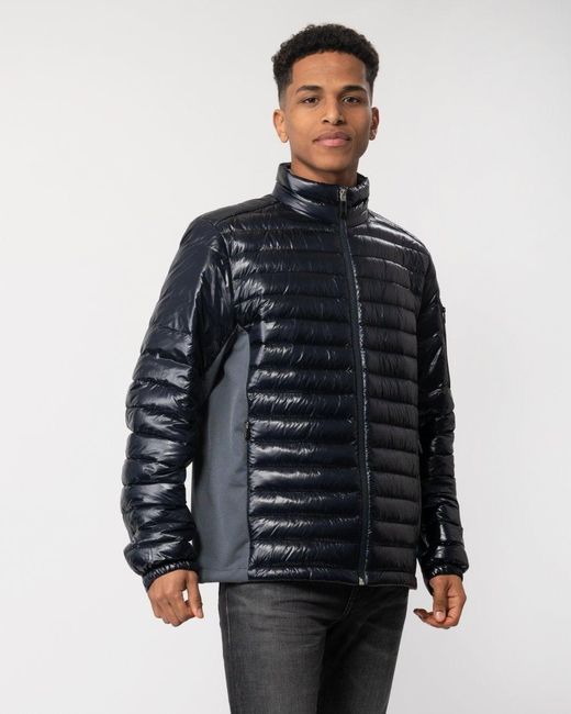 Boss Blue J Techno Lightweight Water-repellent Jacket With Down Filling for men