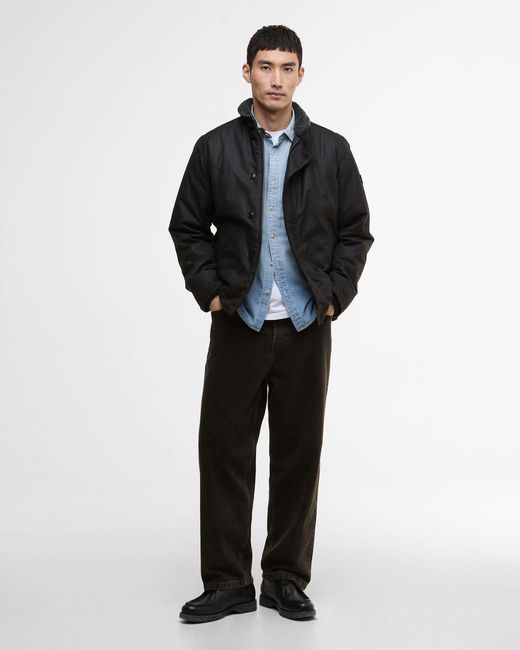 Barbour Black Mayburn Wax Jacket for men
