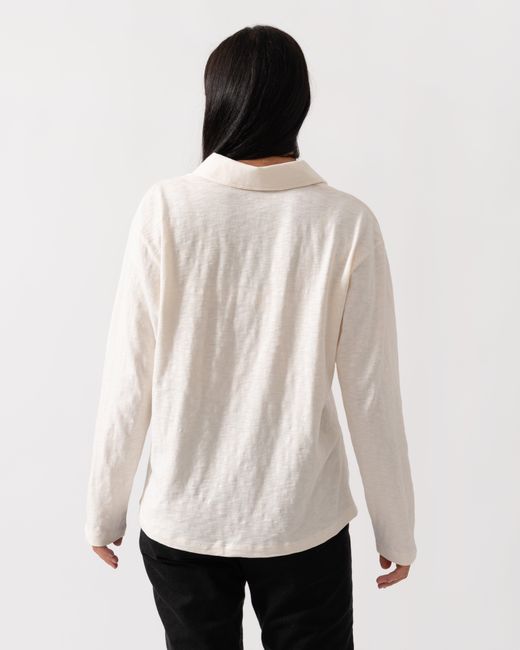 Joules Natural Tallie Slub Long Sleeve Top