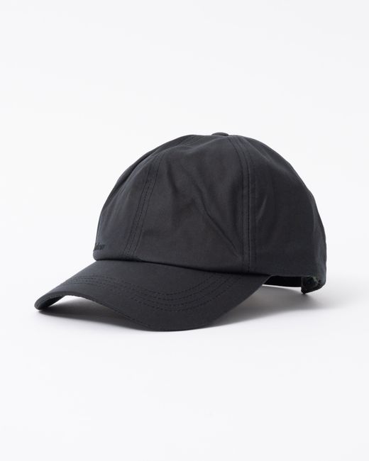 Barbour Black Wax Sports Cap for men