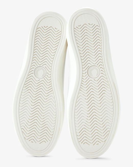Fred Perry White Baseline Leather Trainers for men
