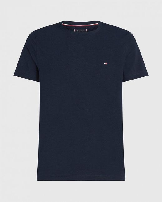 Tommy Hilfiger Blue Core Stretch Slim C-Neck T-Shirt for men