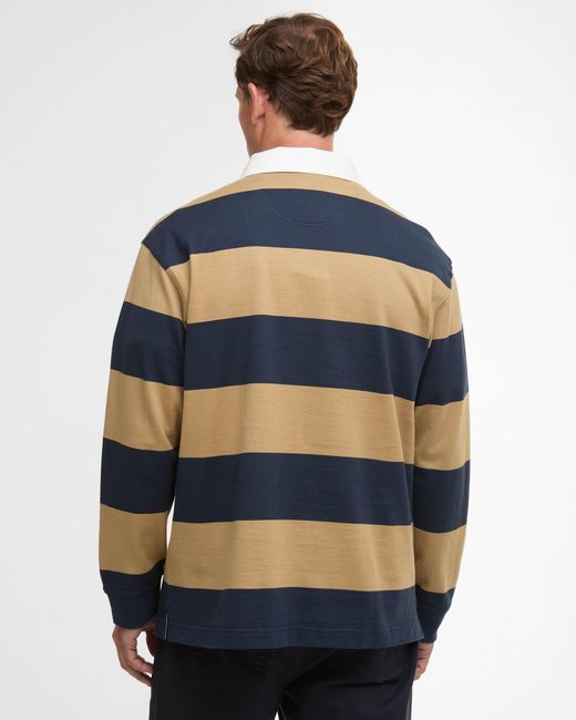 Barbour Blue Broome Rugby Shirt for men
