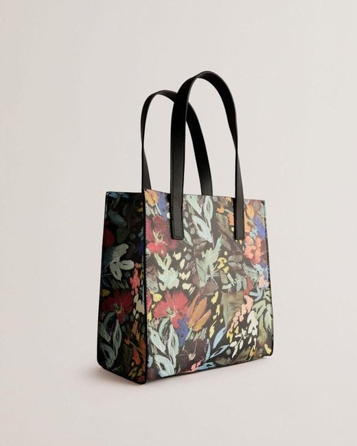 Ted Baker Black Beaicon Painted Meadow Small Icon Bag