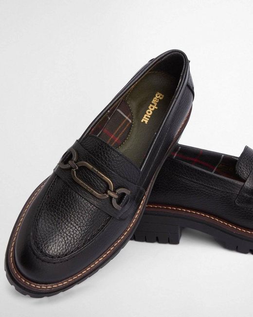 Barbour White Maddie Loafers