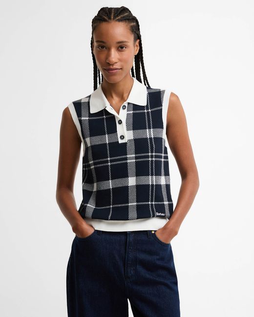 Barbour Blue Allerdale Knitted Vest