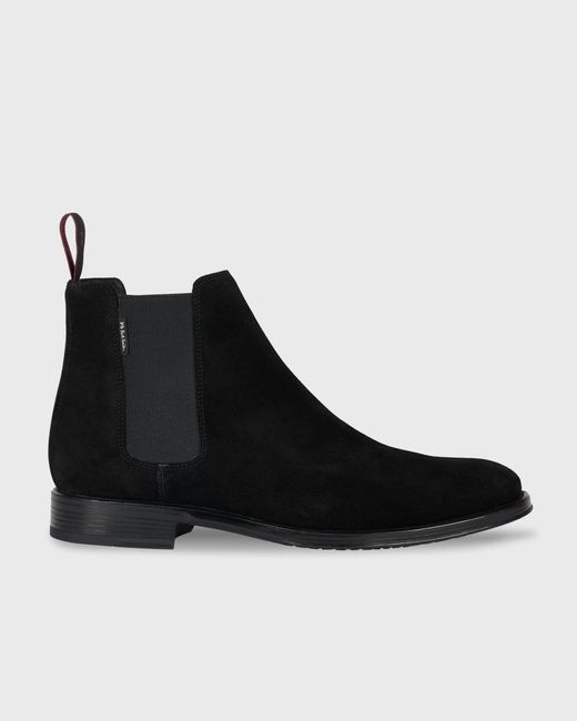 Paul Smith Black Augustus Suede Boots for men