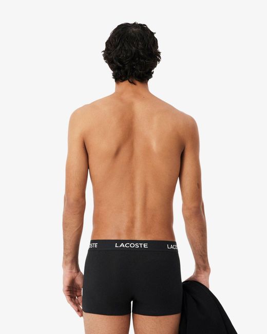 Lacoste Black 5-Pack Trunks for men