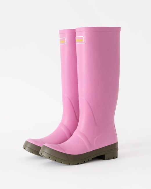 Barbour Pink Abbey Wellingtons