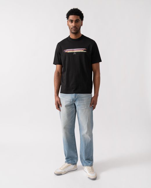 Paul Smith Black Ps Casual Fit Stripe T-Shirt for men