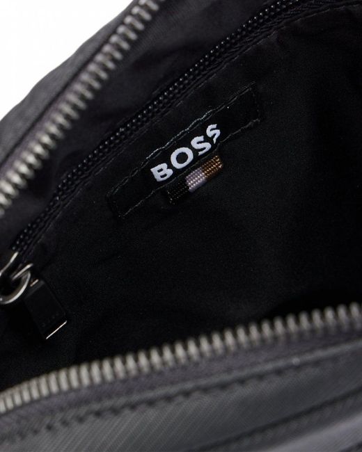 Boss Black Catch 3.0 Crossbody Bag With Signature-stripe Strap Nos for men