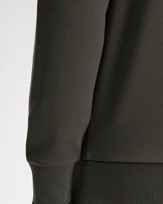 Fred Perry Gray Half Zip Sweatshirt for men