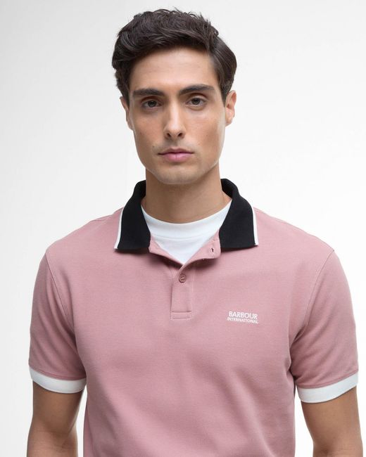 Barbour Red Howall Polo for men