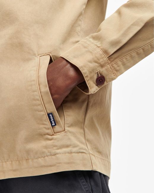 Barbour Natural Washed Overshirt Size: L for men