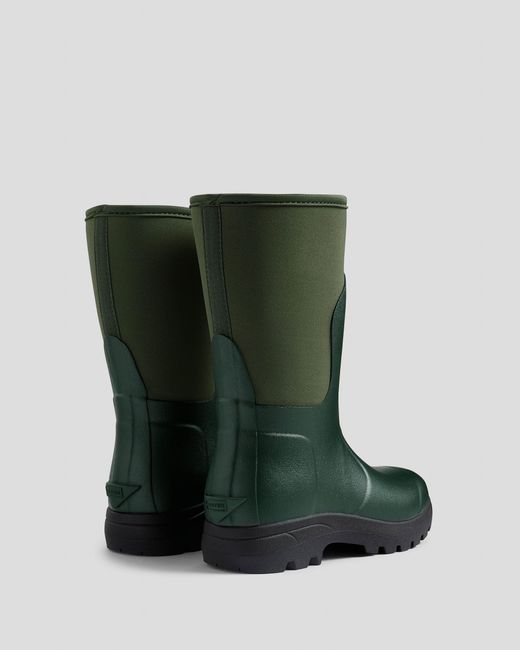 Hunter Black Balmoral Neoprene Short Boot