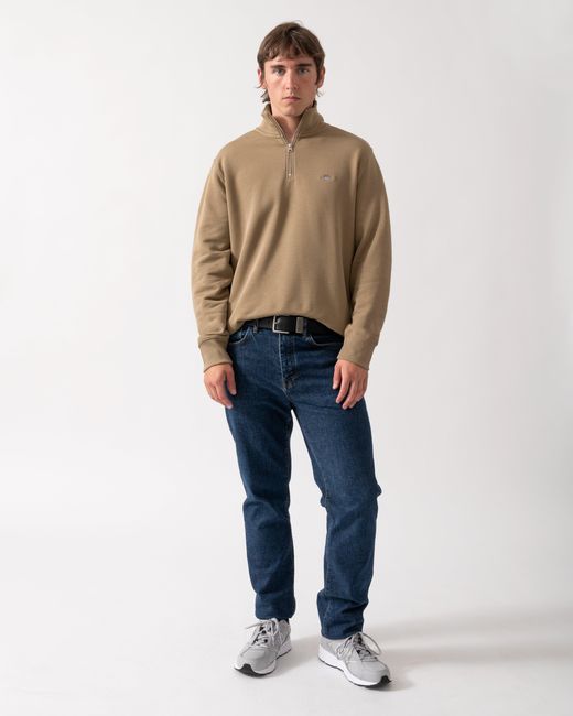 Gant Natural Regular Fit Shield Logo Half Zip Sweatshirt for men