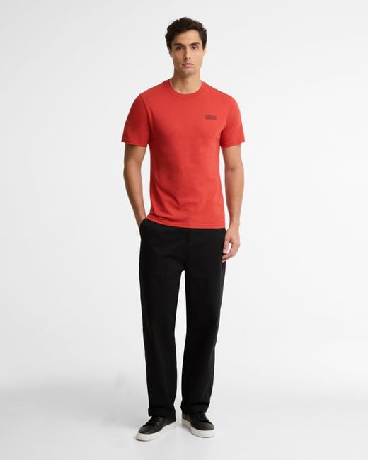 Barbour Red Small Logo T-Shirt for men