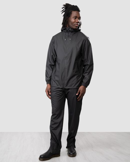 Rains Black Storm Breaker Jacket Colour: 01, Size: L