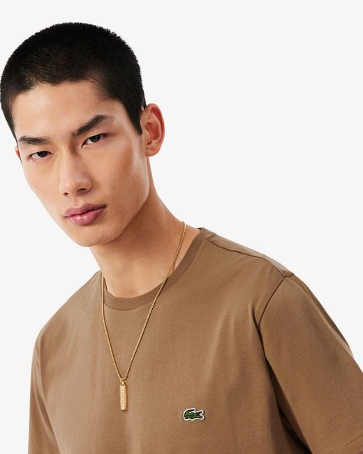 Lacoste Black Crew Neck Pima Cotton Jersey T-Shirt for men