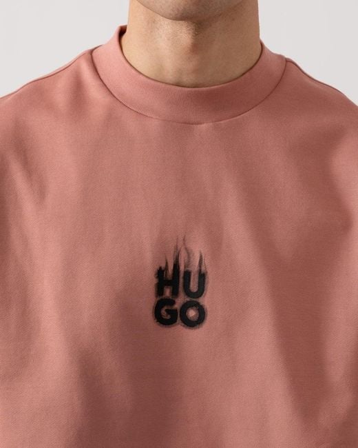 HUGO Red Durungu Crew Neck Sweatshirt for men