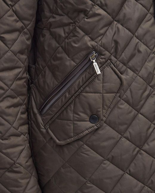 Barbour Gray Chelsea Sportsquilt Jacket for men
