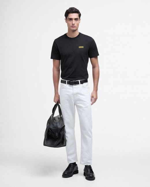 Barbour Black Small Logo T-Shirt Size: L for men