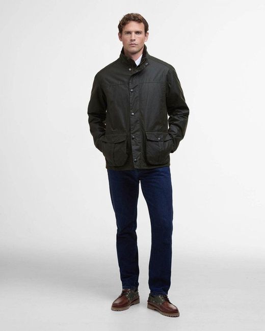 Barbour Black Sander Wax Jacket Size: L for men