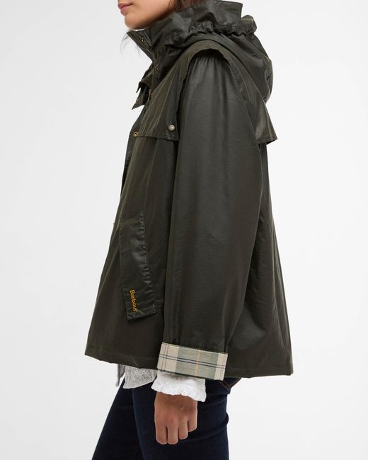 Barbour Black Ornella Wax Jacket