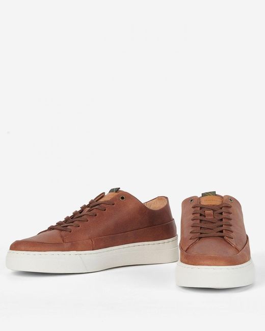 Barbour Lago Trainers in Brown for Men | Lyst