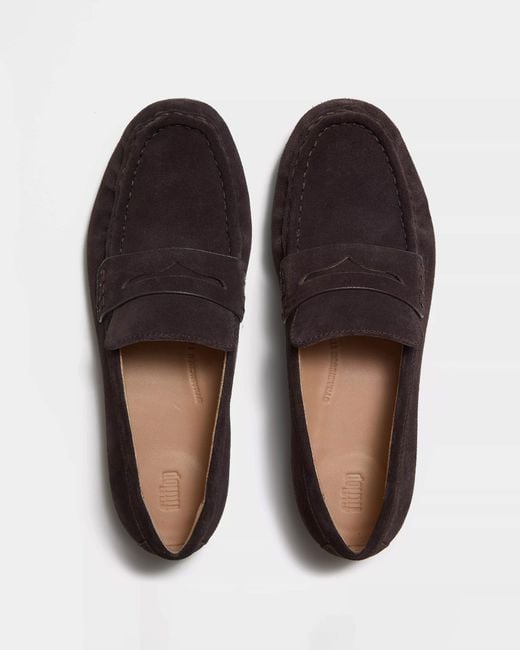 Fitflop Brown Delicato Suede Loafers
