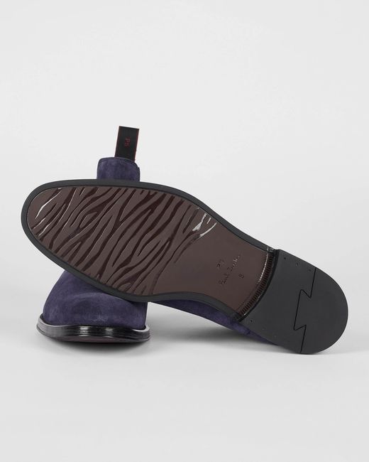 Paul Smith Blue Augustus Suede Boots for men