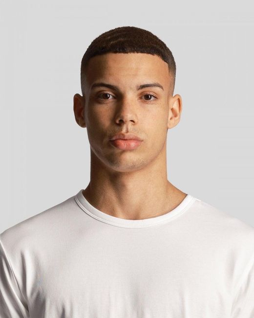 Lyle & Scott Black Basic 3 Pack T-Shirt for men