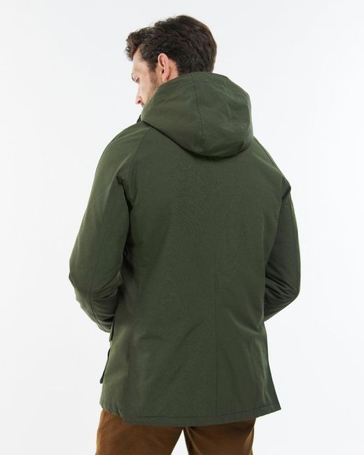 Barbour Green Winter Ashby Waterproof Jacket for men