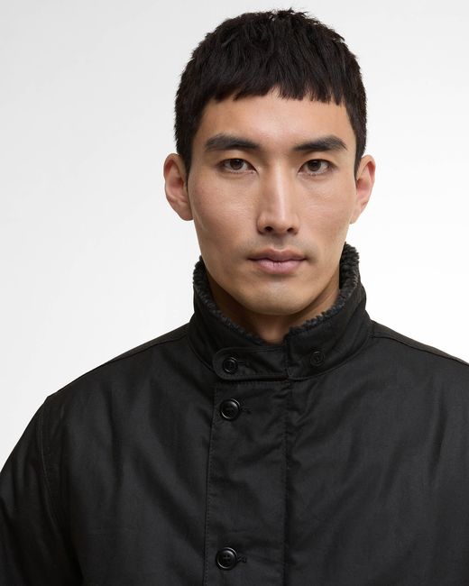 Barbour Black Mayburn Wax Jacket for men