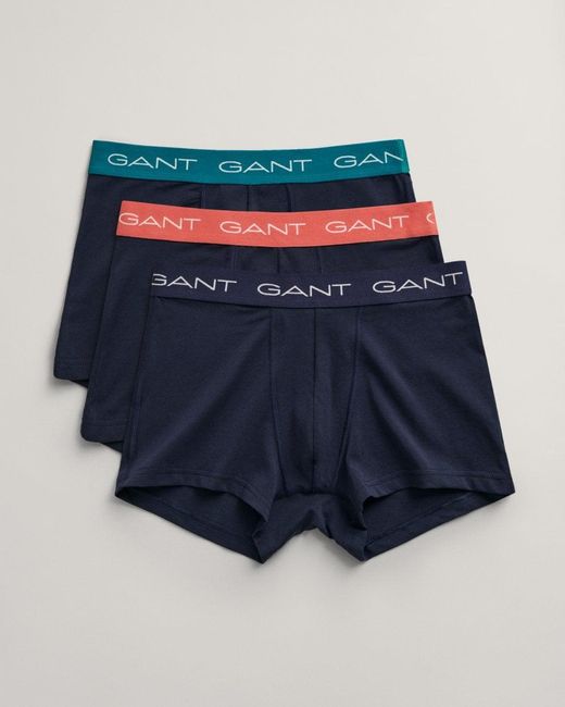Gant Blue Trunk 3-pack for men