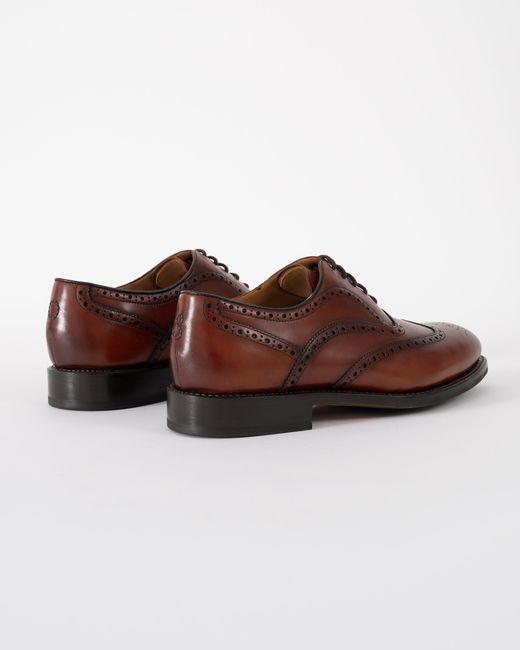Oliver Sweeney Brown Hunstanton Hand Antiqued Calf Leather Oxford Shoes for men