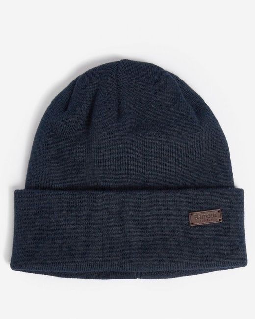 Barbour Blue Healey Beanie for men