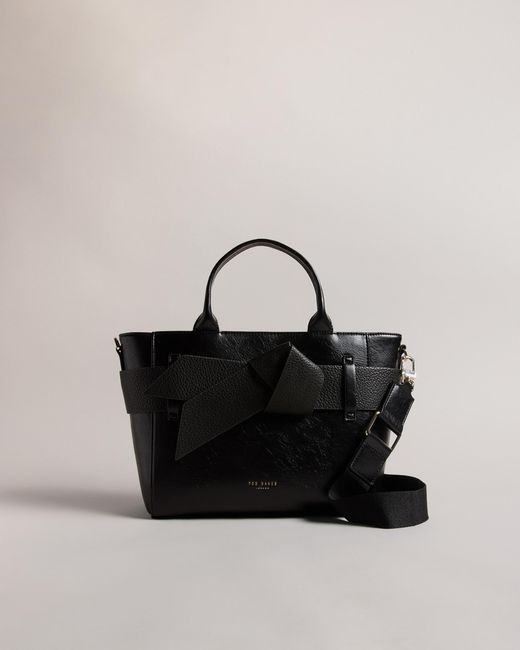 Ted Baker Black Jimsa Knot Bow Tote Bag