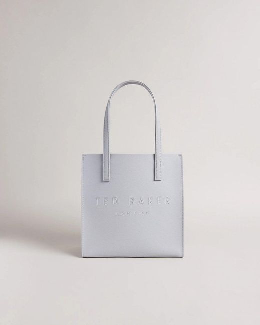 Ted Baker White Seacon Crosshatch Small Icon Bag