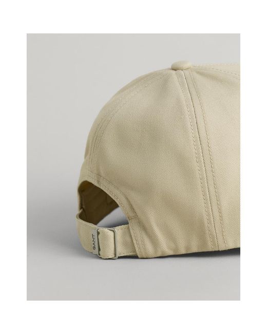 Gant Natural Unisex High Cotton Twill Cap