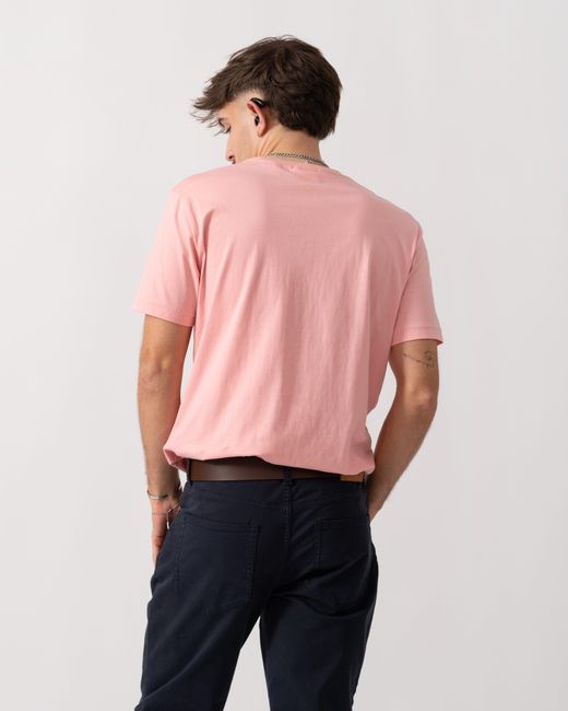 Gant Red Regular Fit Short Sleeve Shield Logo T-Shirt for men